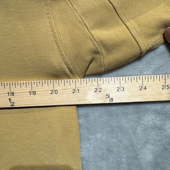 Orvis Polo Shirt Mens Medium Yellow‎ Short Sleeve Cotton Outdoor Casual RW70534 - Picture 6 of 9
